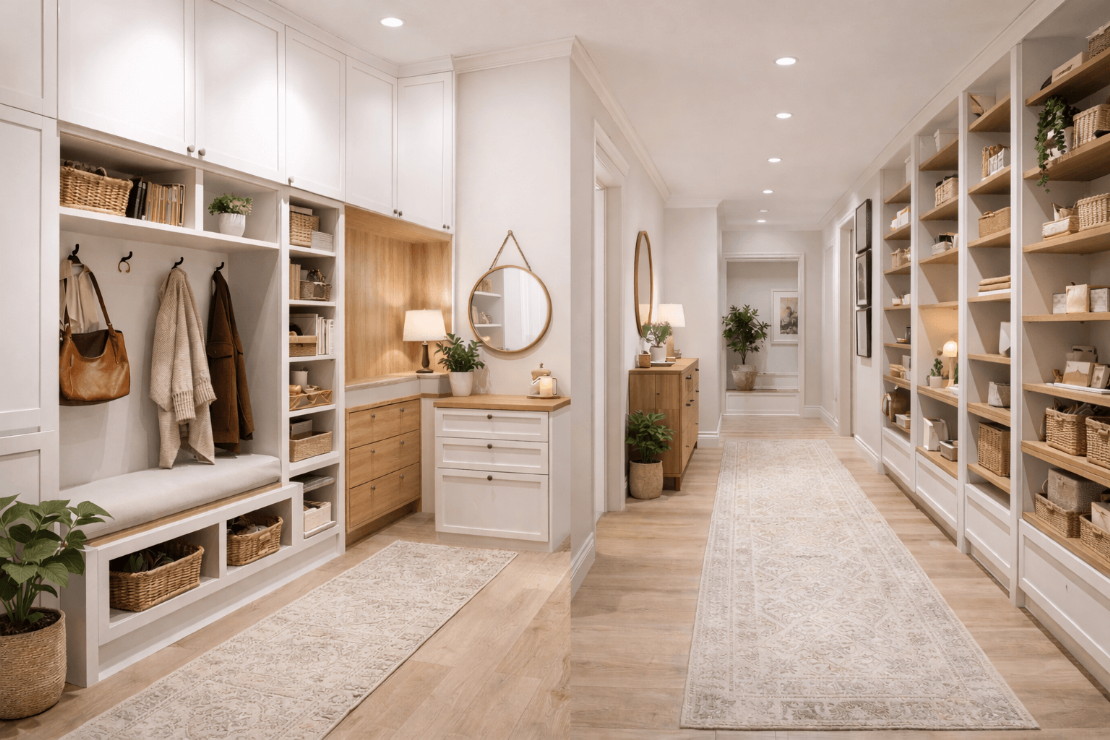 走道空間別再閒置！室內設計與裝潢規劃的收納與美學技巧